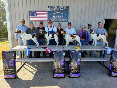Winners of the 2025 Jim Hoyer Memorial Gun Dog Championship